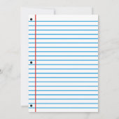 ノートブック結婚式招待状 - 招待 招待状 (裏面)