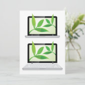 ノートブック葉PC 招待状 (スタンド正面)