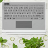 ノートブック鍵2026カレンダー裁縫ファブリックフォント茶 キッチンタオル (折り畳み)