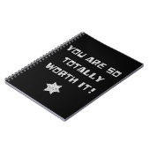 ノートブック - あなたはとても価値がある! (左側)
