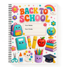 ノートブック お名前 学年 バックトゥスクール キッズ ブック