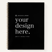 ノートブック | デザインアップロード DIY スパイラルノートブック (正面)