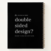 ノートブック | デザインアップロード DIY スパイラルノートブック (裏面)