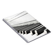 ノートブック – ピアノ/音楽 (右側)