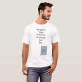 ノートブック - ミニマリスト タイポグラフィー Tシャツ (正面フル)