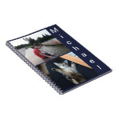 ノートブック、名前、ギフト、あいさつ文のパーソナライズ ノートブック (右側)