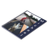 ノートブック、名前、ギフト、あいさつ文のパーソナライズ ノートブック (左側)