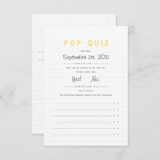 ノートブック 結婚式招待状 返信 (正面/裏面)