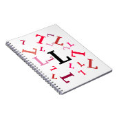 ノートブック – 赤い文字がタンブル表示 (右側)