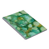 ノートブック「金ゴールドほこりまみれの花」がパーソナライズ ノートブック (右側)