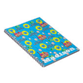 ノートブック、#10 10歳の誕生日おめでとうメモ 青 ノートブック (右側)