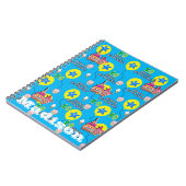 ノートブック、#10 10歳の誕生日おめでとうメモ 青 ノートブック (左側)