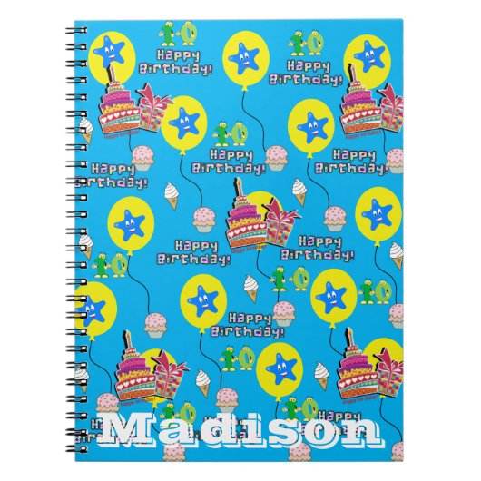 ノートブック、#10 10歳の誕生日おめでとう ブルー ノートブック (正面)