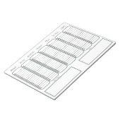 ノートブック(27,94 x 21,59 cm)、40ページ – 一覧 ノートパッド (アングル)