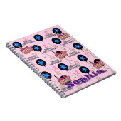 ノートブック、#2 2歳の誕生日おめでとうメモ ピンク ノートブック (右側)