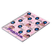 ノートブック、#2 2歳の誕生日おめでとうメモ ピンク ノートブック (左側)