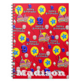 ノートブック、#9 9歳の誕生日おめでとう レッド ノートブック (正面)