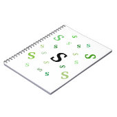 ノートブック – Tumbled Green Letters (左側)