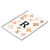 ノートブック – Tumbled Orange Letters (左側)