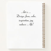 ノートブック – Yellow Flower ART Sketchbook (裏面)