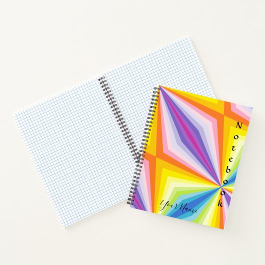 ノートブパーソナライズされたックサイケデリック- HAMbyWG ノートブック (内部)