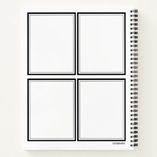 ノートブパーソナライズされたックサイケデリック- HAMbyWG ノートブック (裏面)