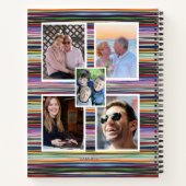 ノートブパーソナライズされたック数々のカラーグラデーションHAMbWG ノートブック (裏面)