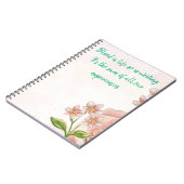 ノートブ感動的ック書引用文 ノートブック (左側)
