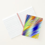 ノートブ鮮やかック数々のの抽象芸術線 ノートブック (内部)