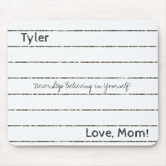 ノートマウスパッストップクを信じない!マウスパッド マウスパッド (正面)