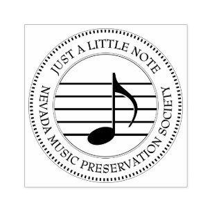 ノートミュージッククラブのロゴスタンプ ラバースタンプ