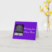 ノートルダムからの挨拶 カード (黄色い花)