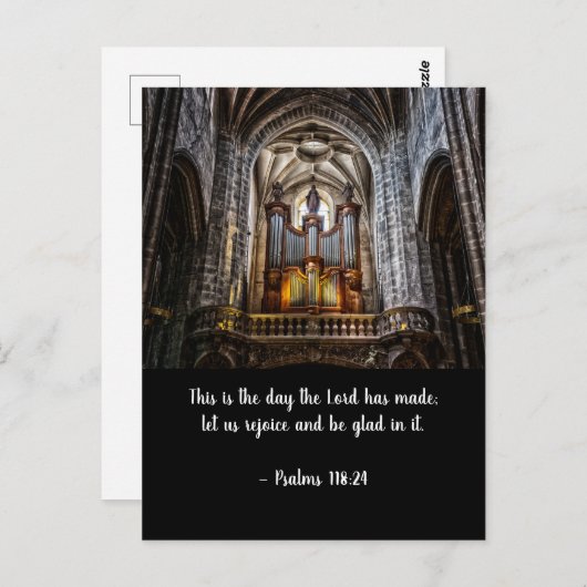 ノートルダムのオルガンと詩編の詩 ポストカード (正面/裏面)