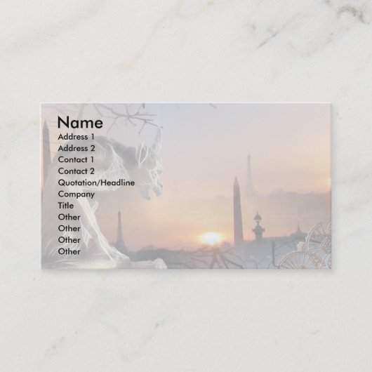 ノートルダムのガーゴイル 名刺 (正面)