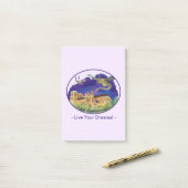 ノートルダムのグリフィン - パリ ノート 4" x 6" ポストイット (デスク上)