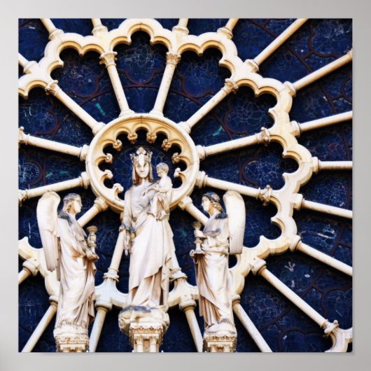 ノートルダムのバラ窓 ポスター (正面)