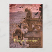 ノートルダムの背中の頬を見るチーキーなカードビュー  ポストカード (正面)