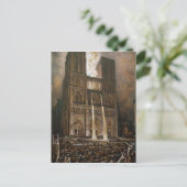 ノートルダムを包囲する民衆 ポストカード (スタンド正面)