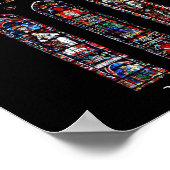 ノートルダムカテドラルノースバラ窓 ポスター (角)