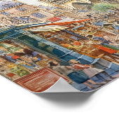 ノートルダムカテドラルパリシーンアート ポスター (角)