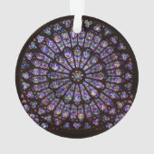 ノートルダムカテドラルパリバラ窓 オーナメント (裏面)