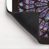 ノートルダムカテドラルパリバラ窓 マウスパッド (コーナー)