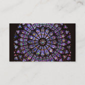 ノートルダムカテドラルパリバラ窓 名刺 (裏面)