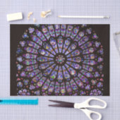 ノートルダムカテドラルパリバラ窓 薄葉紙 (クラフト)