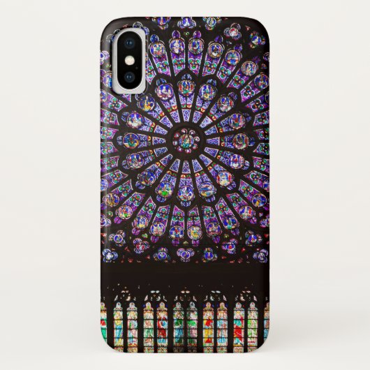 ノートルダムカテドラルパリバラ窓 Case-Mate iPhoneケース (裏面)