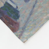 ノートルダムカテドラルパリフランスクラシック絵画ホテル フリースブランケット (角)