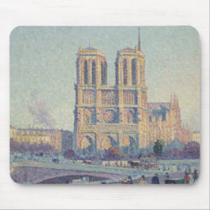 ノートルダムカテドラルパリフランスクラシック絵画ホテル マウスパッド