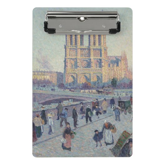 ノートルダムカテドラルパリフランスクラシック絵画ホテル ミニクリップボード (正面)