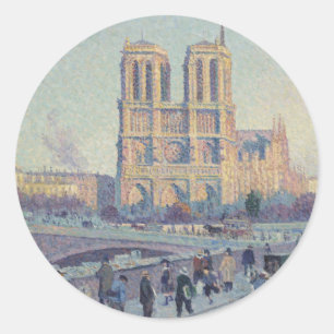 ノートルダムカテドラルパリフランスクラシック絵画ホテル ラウンドシール