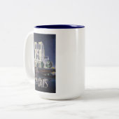 ノートルダムカテドラルパリフランスヴィンテージ ツートーンマグカップ (正面左)